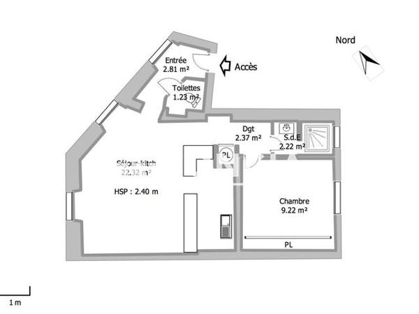 Location Appartement 2 pièces 40.2 m² - 33 RUE BANCEL Melun 77000