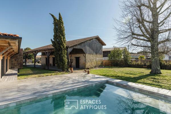 Villa contemporaine remarquable et grange au potentiel rare