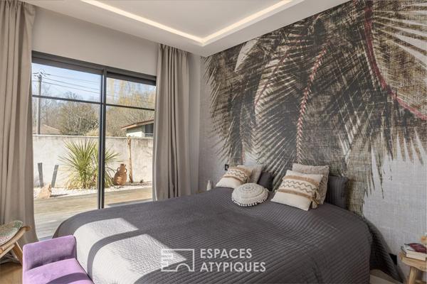 Villa contemporaine remarquable et grange au potentiel rare