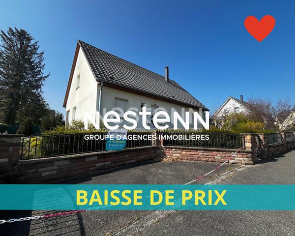 Maison familiale 160 m² avec jardin de 500 m², calme et confort à Reichshoffen ? Baisse de prix