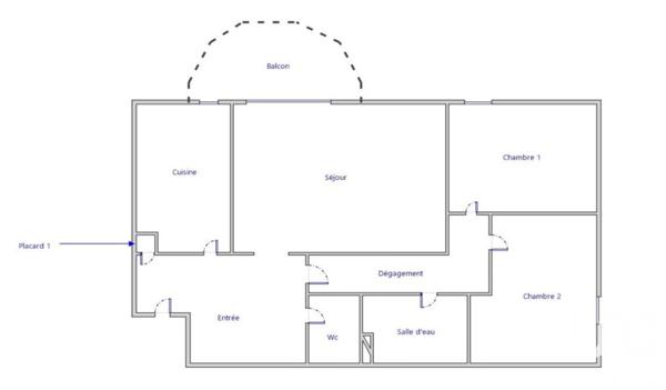 Appartement 3 pièces de 67 m² à Villefranche-sur-Saône (69400)