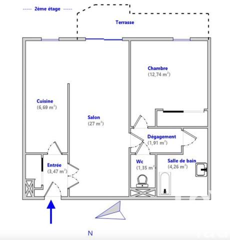 Appartement à vendre 2 pièces 57 m² Balma