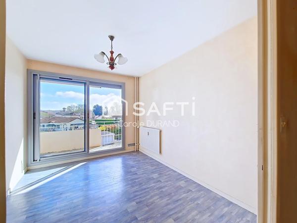 T2 avec balcon, ascenseur et vue dégagée