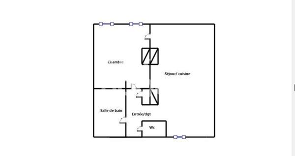Charmant T2 en dernier étage secteur Saxe Gambetta