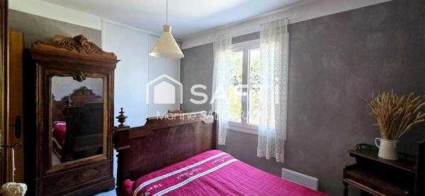 Maison F5 de plain pied avec double garage et piscine