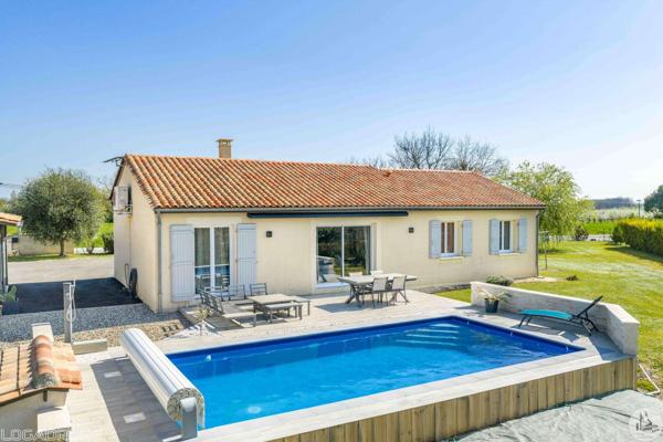 Maison de plain pied de 112m2, garage, piscine