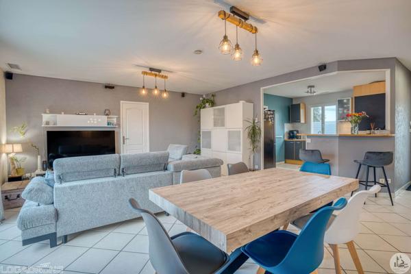 Maison de plain pied de 112m2, garage, piscine