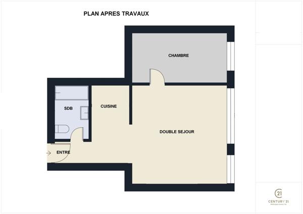 Appartement F2 à vendre  2 pièces - 44 m 2   CHARTRES  - 28