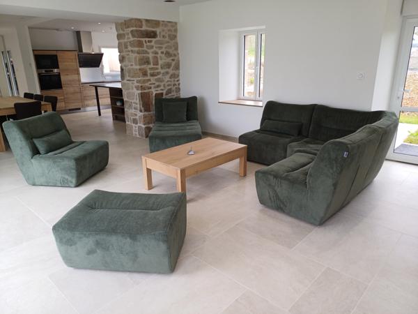 Plougasnou (29630) Plougasnou Samson, maison 1850 reconstruite à neuf avec accès pmr, 4 chambres, piscine, terrain de 1200 m2, g