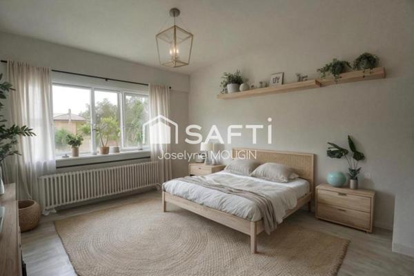 Maison individuelle sur sous-sol complet, autonomie de plain-pied, 4 grandes chambres