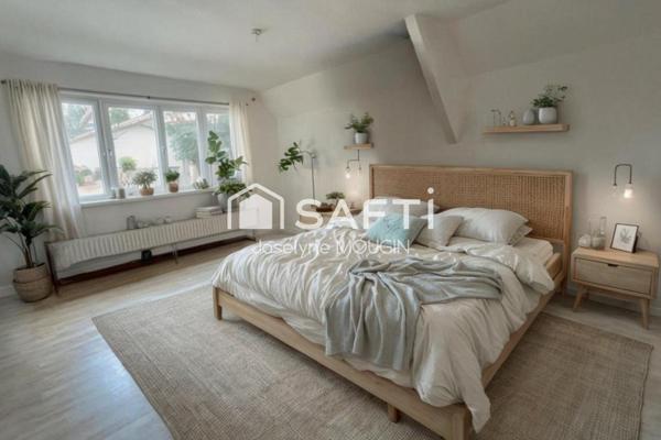 Maison individuelle sur sous-sol complet, autonomie de plain-pied, 4 grandes chambres