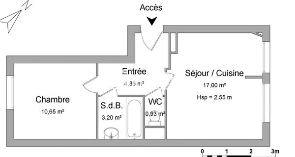 Location Appartement 2 pièces 36.63 m² - Le Vésinet 78110