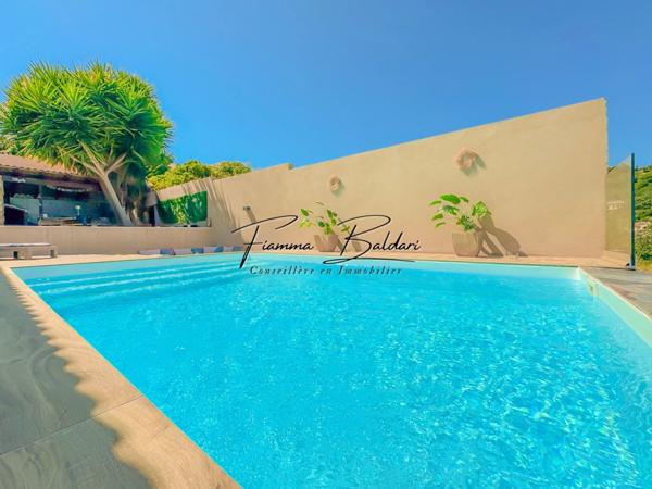 À vendre Villa moderne de 130m² + T2 45m², Terrain 840m², Vue mer, Folelli, Penta di Casinca, Haute-Corse (20)