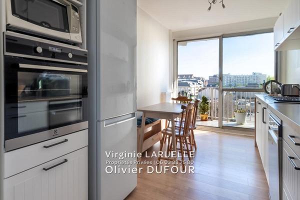 ROUEN CENTRE appartement avec balcon, 4 chambres, cave et 2 parking