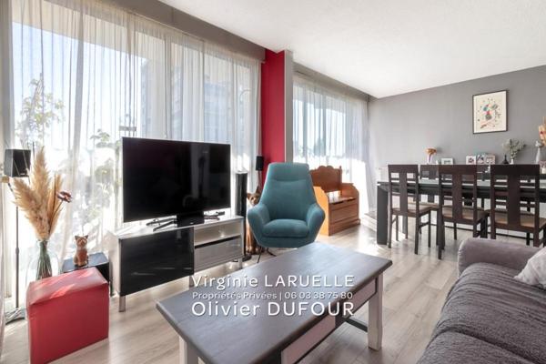ROUEN CENTRE appartement avec balcon, 4 chambres, cave et 2 parking