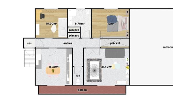 MAISON 3 CHAMBRES 105M²