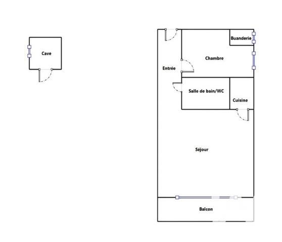 Appartement à vendre 2 pièces 32,96 m² Dax