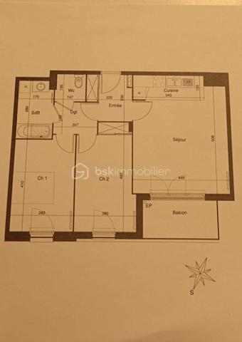 Appartement de 63,80 m²