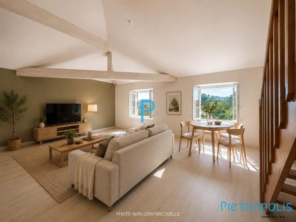BULLY – Appartement 70 m² avec mezzanine, terrain et parking privé