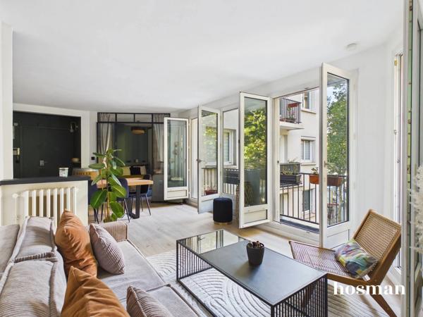Coup de coeur - 3/4 pièces de 63m² - Entièrement rénové +balcon - rue Belgrand, 20ème arrondissement