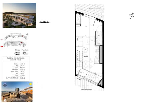 Le haut de gamme s'invite dans ce Duplex de près de 54 m² au sein du village naturiste du Cap d'Agde