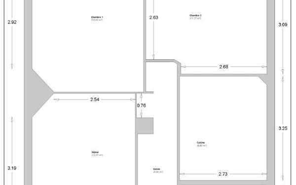 Appartement à louer    3 pièces •  Clamart