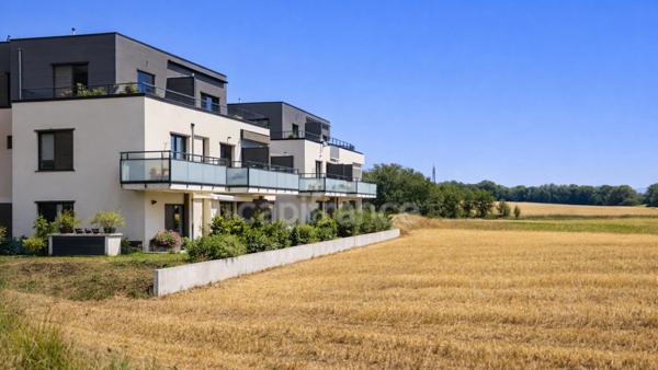 Appartement T4 avec terrasse, vue dégagée et garage double