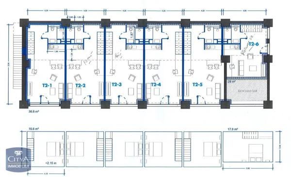 Appartement à vendre 2 pièces