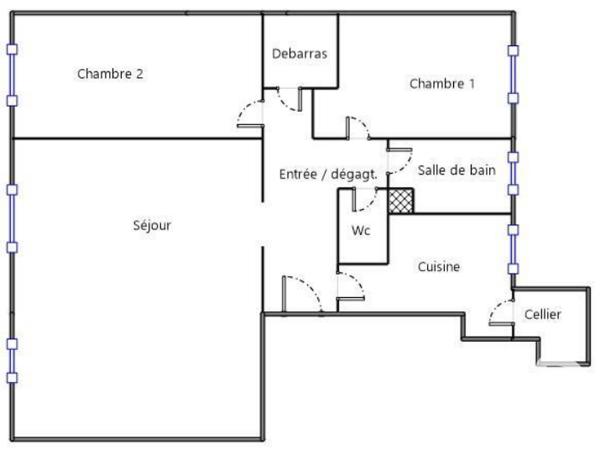 Appartement à vendre 3 pièces 68 m² Dreux