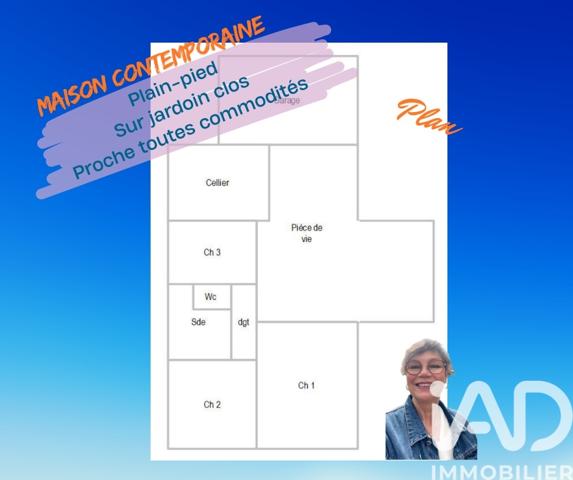 Maison à vendre 4 pièces 82 m² Saint-Martial-de-Vitaterne