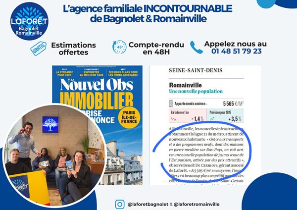 Location appartement Bagnolet - 3 pièce(s) - 67 m² - 1 540 €/mois