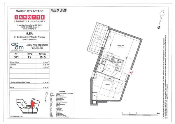 Appartement à louer 2 pièces - 41 m²