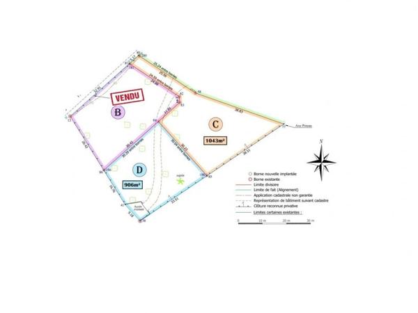 Terrain à vendre 1 043 m² Dirac