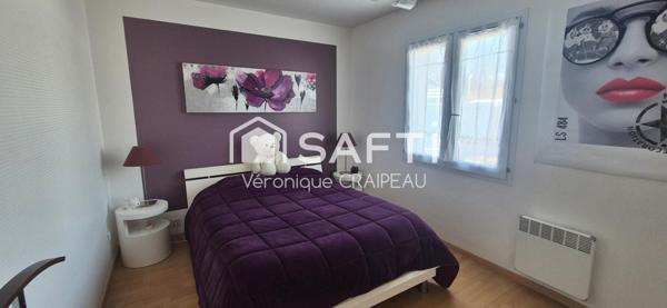 Maison aux beaux volumes sans travaux avec 3 chambres, 1 bureau, véranda avec jacuzzi et piscine chauffée, le tout sur terrain clos proche tous services.