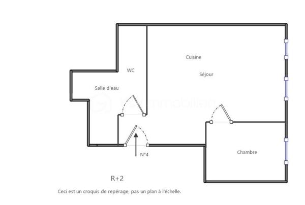 Appartement de 21 m²
