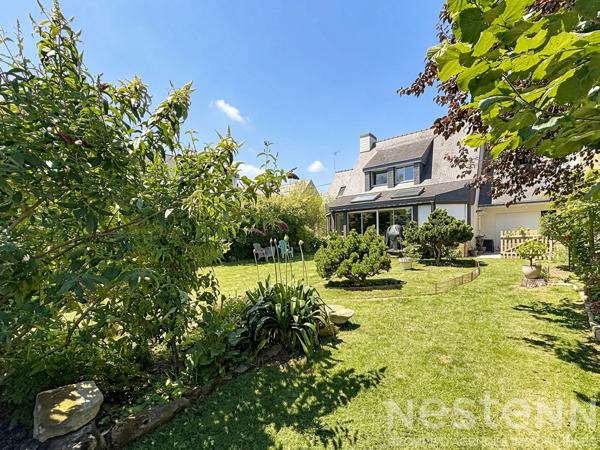 Maison 4 chambres, garage et jardin, vie de plain pied - 130m² - Lanester