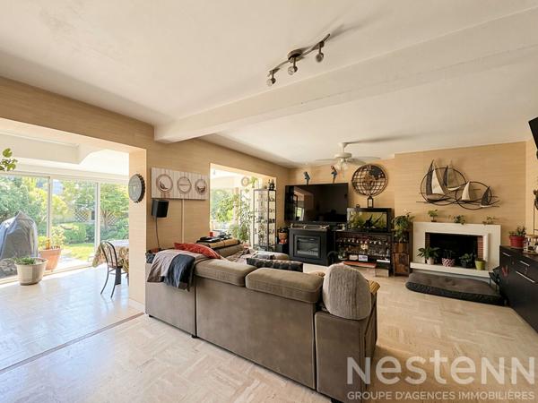 Maison 4 chambres, garage et jardin, vie de plain pied - 130m² - Lanester