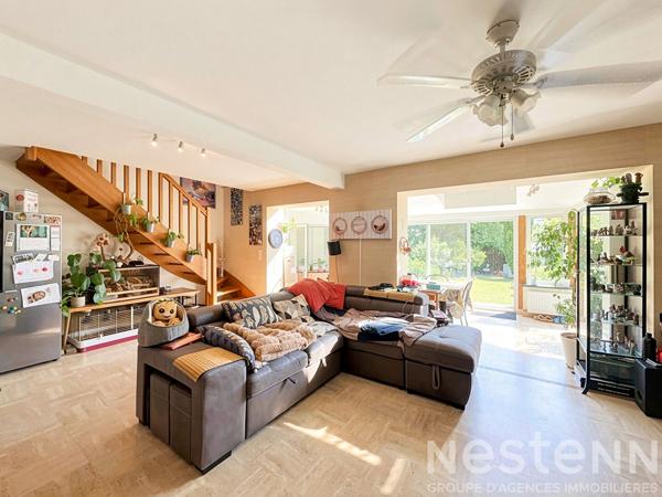 Maison 4 chambres, garage et jardin, vie de plain pied - 130m² - Lanester