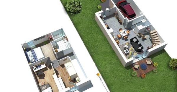 Maison Trélissac avec 3 chambres et jardin. Location/accession