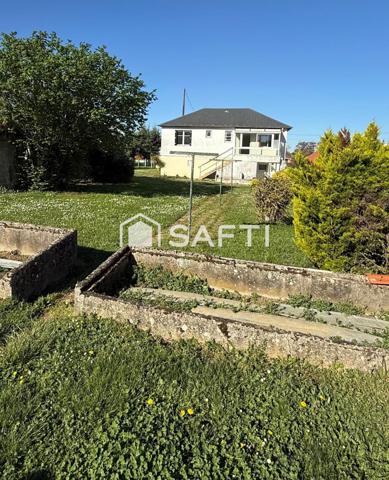 Pavillon sur sous sol 4 pièces avec 3 grands garages indépendants