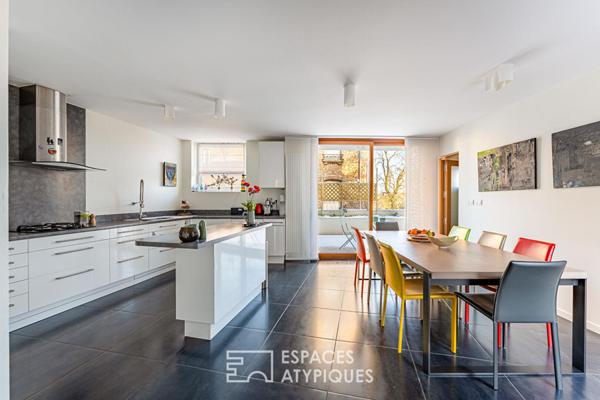 Parenthèse moderne avec belles terrasses vieux Marly