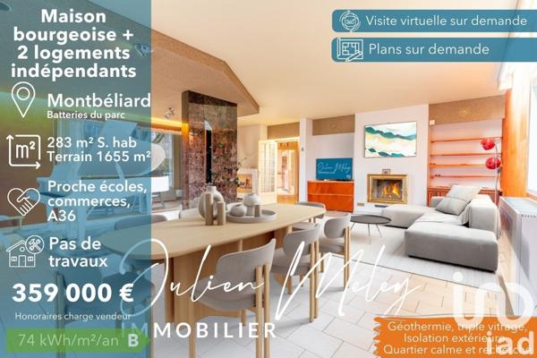 Maison d’architecte 12 pièces de 283 m² à Montbéliard (25200)