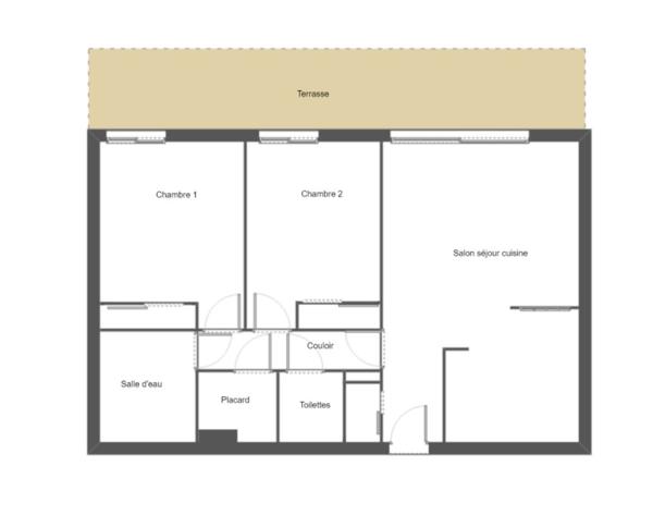 EXCLUSIVITÉ BREST : A louer appartement T3, avec jardin et garage entièrement meublé