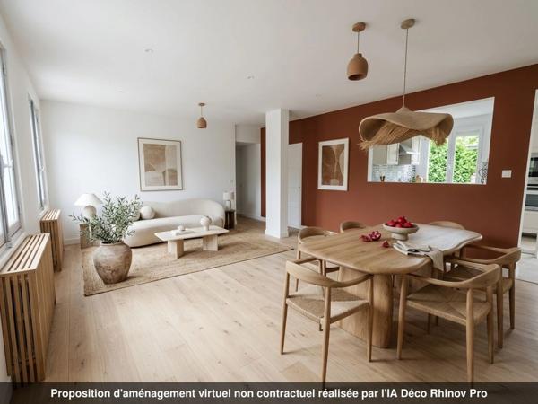 Chapitre Deux, Maison de plain pied de 91m² - 5 pièces - 3 chambres - 365m² de terrain