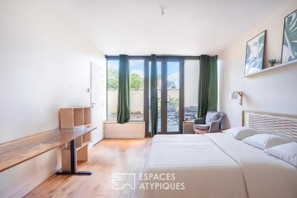 Maison esprit loft avec terrasse au calme d’une impasse