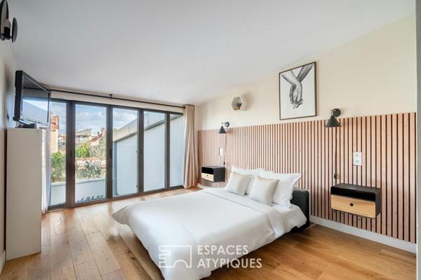 Maison esprit loft avec terrasse au calme d’une impasse