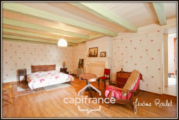 Maison en pierre à vendre 5 pièces 3 chambres Dépendances Terrain 1,5 ha Champigny-En-Rochereau (86)