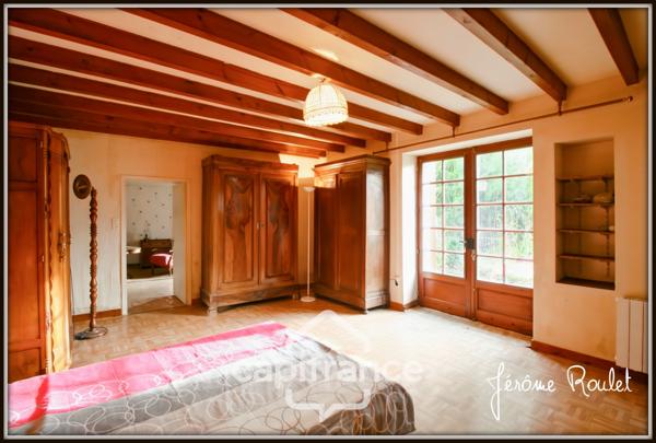 Maison en pierre à vendre 5 pièces 3 chambres Dépendances Terrain 1,5 ha Champigny-En-Rochereau (86)