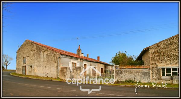 Maison en pierre à vendre 5 pièces 3 chambres Dépendances Terrain 1,5 ha Champigny-En-Rochereau (86)