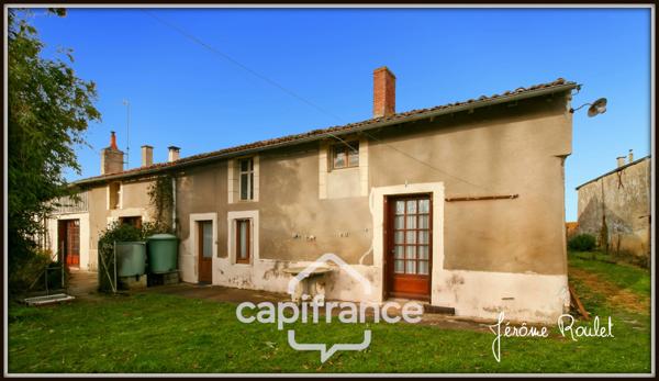 Maison en pierre à vendre 5 pièces 3 chambres Dépendances Terrain 1,5 ha Champigny-En-Rochereau (86)